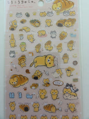 Cute Kawaii San-X CorocorocoroNya Warm Bread Cat Sticker Sheet - B
