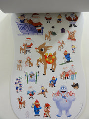 Cute Kawaii Christmas Rudolph Santa Sticker Book - for Scrapbook Planner