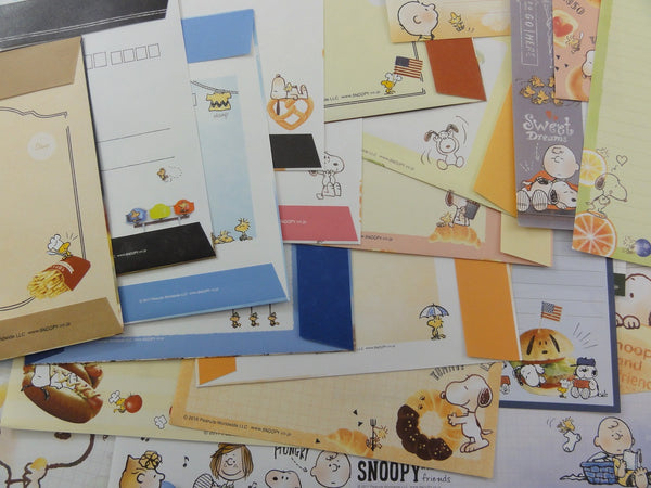 z Cute Kawaii Snoopy Peanuts Writing Letter Paper + Envelope Stationer ...
