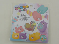 Cute Kawaii Mind Wave Pillow Bear Kuma Shumaro Flake Stickers Sack