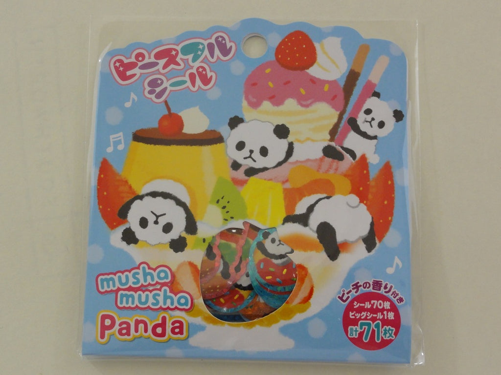 Cute Kawaii Mind Wave Musha Panda Food Flake Stickers Sack