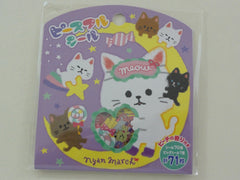 Cute Kawaii Mind Wave Cat Nyan March Meow Flake Stickers Sack