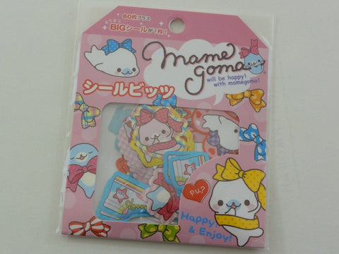 Cute Kawaii San-X Mamegoma Seals Flake Sticker Sack - 2010 - A