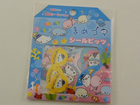 Cute Kawaii San-X Mamegoma Seals Flake Sticker Sack - 2010 - B