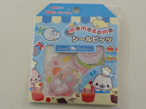 Cute Kawaii San-X Mamegoma Seals Flake Sticker Sack - 2009 - A