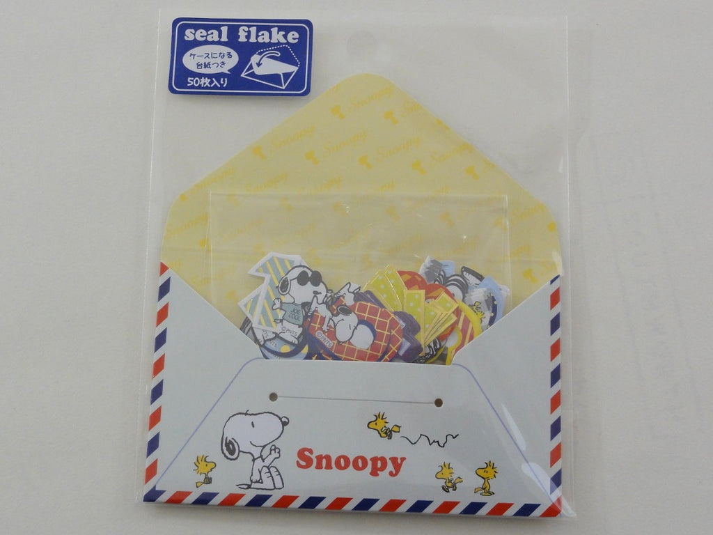 Cute Kawaii Kamio Peanuts Snoopy Stickers Sack - G