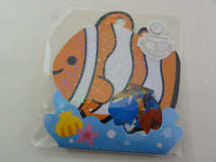 Cute Kawaii Mind Wave Ocean Fish Stickers Sack - Summer Series - E