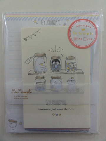 Cute Kawaii Crux Gyumunimal Penguin Bear Seal Letter Set Pack