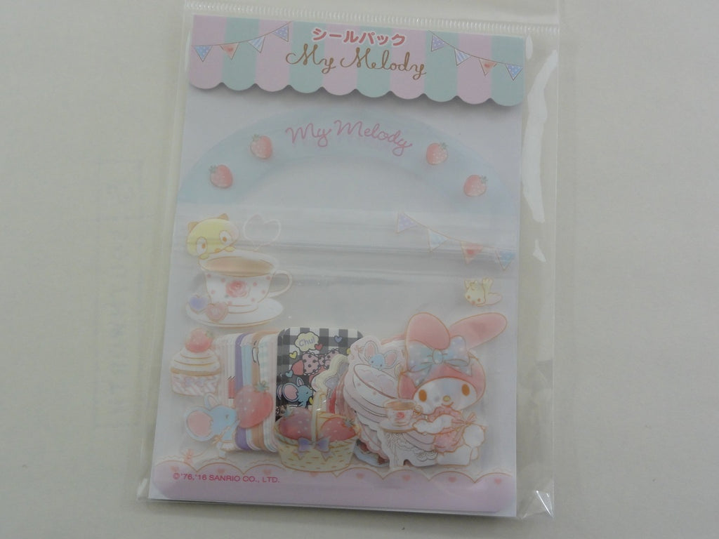 z Cute Kawaii Sanrio My Melody Pack-O-Stickers Flake Sticker Sack 2016