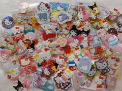 Grab Bag Stickers: 40 pcs Sanrio My Melody, Purin, Little Twin Stars, Hello Kitty, Pochacco, Keroppi, Kuromi, Tuxedosam, Cinnamoroll destash lot pre-owned