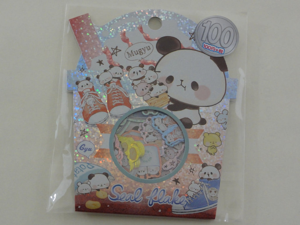 Cute Kawaii Kamio Mochi Popcorn Panda Stickers Sack