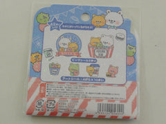 Cute Kawaii Crux Popcorn Bear Flake Stickers Sack