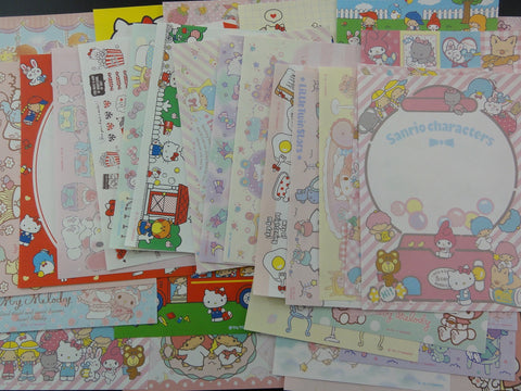 Cute Kawaii Hello Kitty My Melody Little Twin Stars All Characters Paper Memo Note Set Sanrio