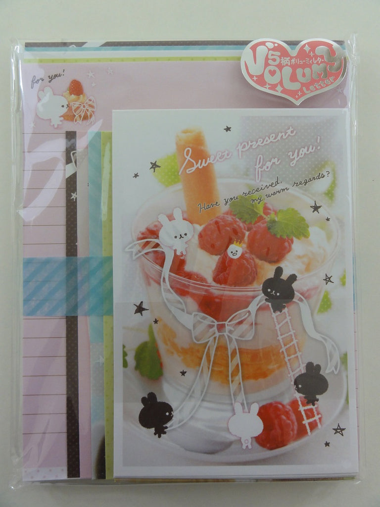 Cute Kawaii Q-Lia Sweet Present Rabbit Letter Set Stationery Pack