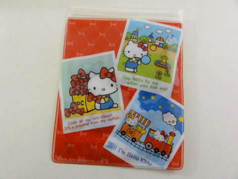 Kawaii Sanrio Hello Kitty Ziplock Bag Flake Sticker Sack 2013 - Rare VHTF