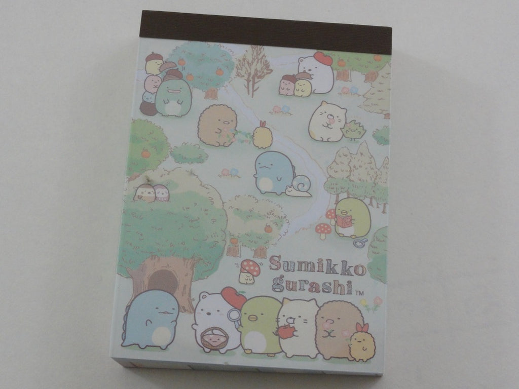 Kawaii Cute San-X Sumikko Gurashi Apple Garden Picnic Mini Notepad / Memo Pad - C