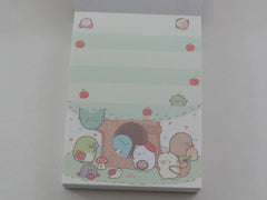 Kawaii Cute San-X Sumikko Gurashi Apple Garden Picnic Mini Notepad / Memo Pad - D
