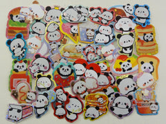 z Cute Kawaii Panda Flake Stickers - 42 pcs