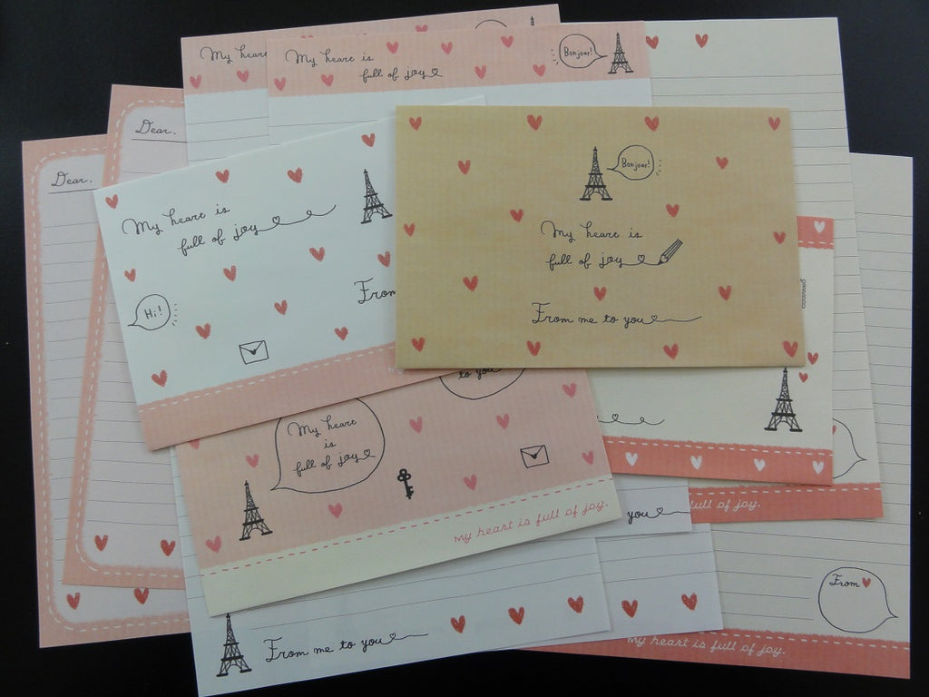 Cute Kamio Kamio My Heart Paris Letter Sets