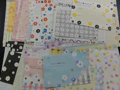 z Cute Kawaii Flower Daisy Letter Paper + Envelope Theme Set