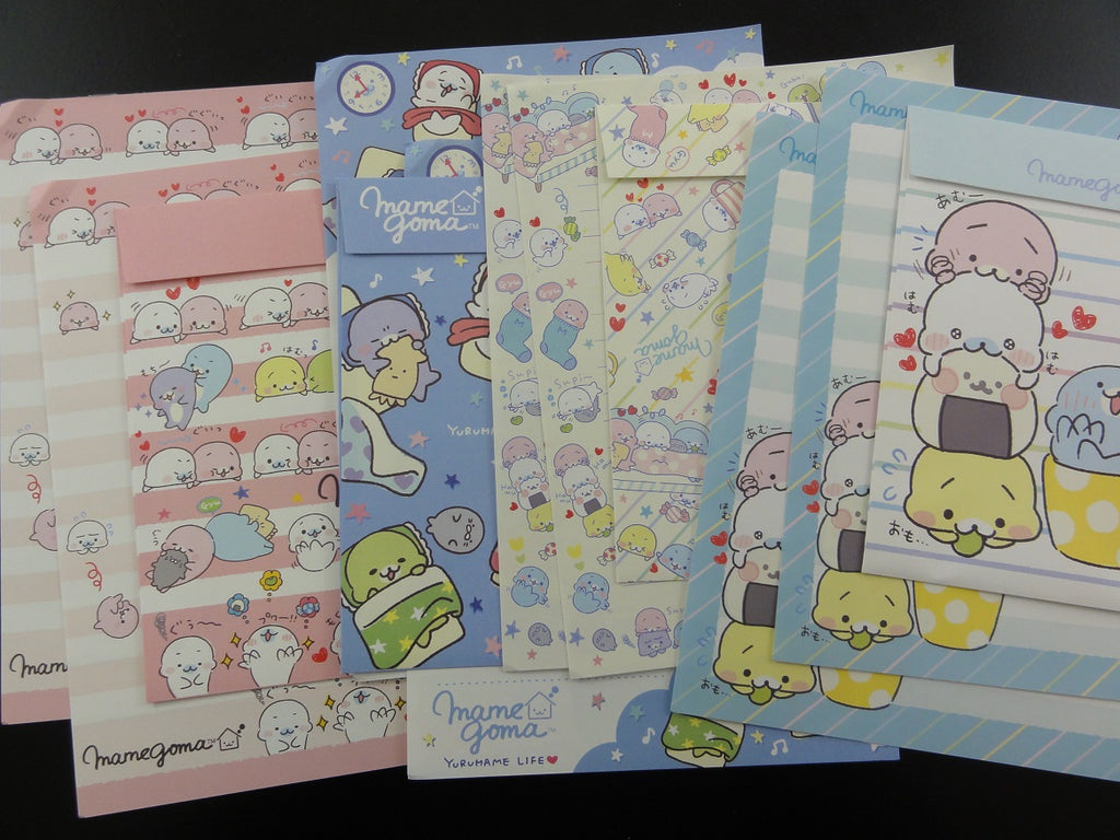 San-X Mamegoma Seals Letter Sets - D