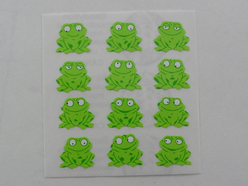 Sandylion Frogs Sticker Sheet / Module - Vintage & Collectible