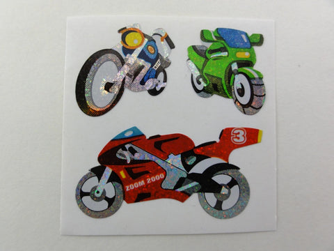 Sandylion Motorcycle Glitter Sticker Sheet / Module - Vintage & Collectible