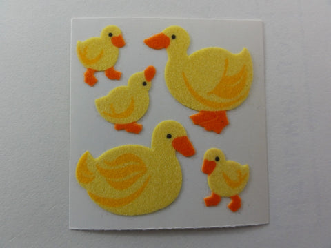 Sandylion Duck Fuzzy Sticker Sheet / Module - Vintage & Collectible