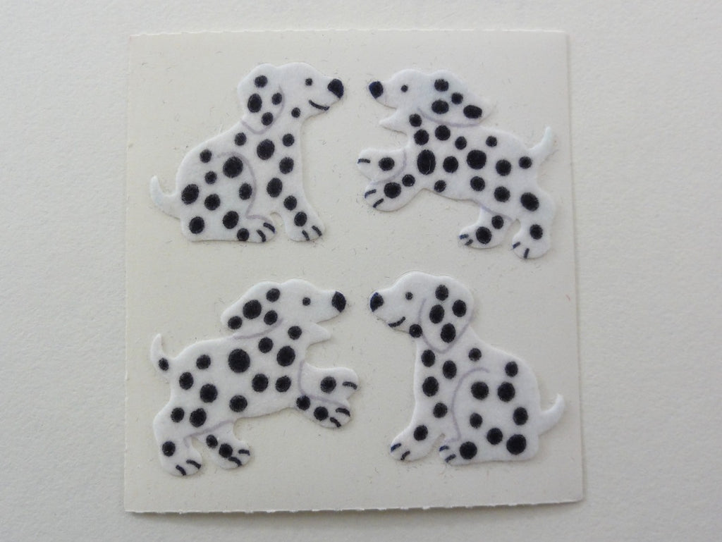 Sandylion Dalmatian Dog Fuzzy Sticker Sheet / Module - Vintage & Collectible - Scrapbooking