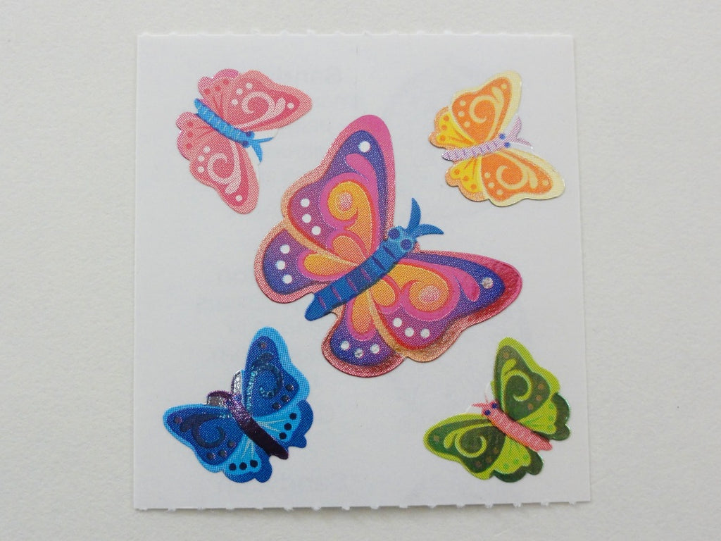 Sandylion Butterfly Shiny Sticker Sheet / Module - Vintage & Collectible - Scrapbooking