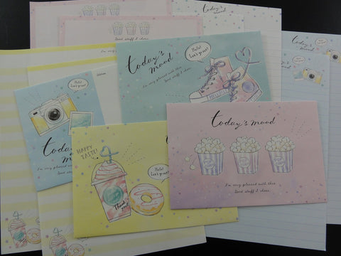 Cute Kawaii Kamio Today's Mood Letter Sets - Stationery Writing Paper Envelope Penpal