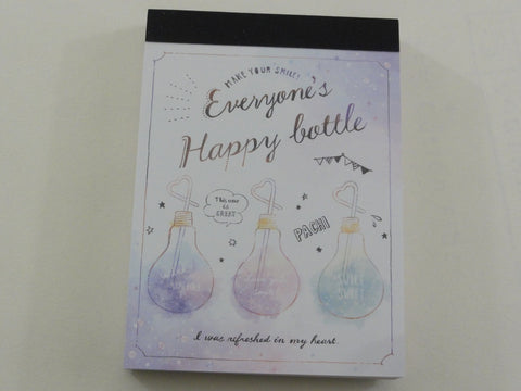 Kawaii Cute Kamio Everyone's Happy Bottle Mini Notepad / Memo Pad