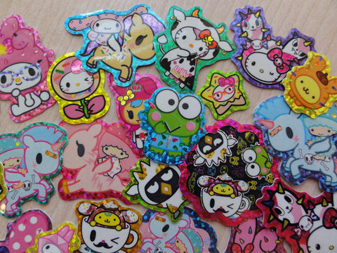Sanrio Toki Doki Sticker Flakes - Hello Kitty and Friends