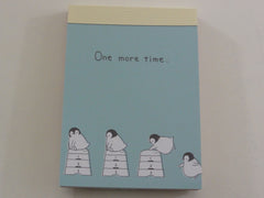 Cute Kawaii Crux Penguin One more time Mini Notepad / Memo Pad