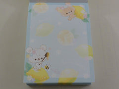 Cute Kawaii Q-Lia Sweet Smell Lemon Bear Mini Notepad / Memo Pad - A