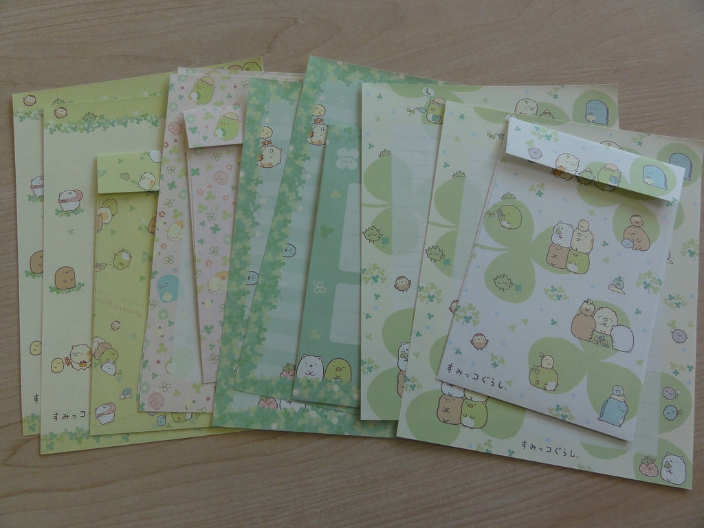 San-X Sumikko Gurashi Green Nature Letter Sets - A