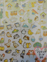 Cute Kawaii Kamio Birds Spring Sticker Sheet - for Journal Planner Craft