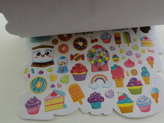 Cute Kawaii Sweet Cake Bakery Donut Cookie Candy Vanilla Scented Stickers Book - for Scrapbook Planner