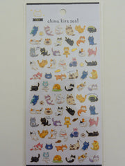 z Cute Kawaii Crux Cats Kitten Sticker Sheet - for Journal Planner Craft