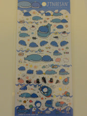 Cute Kawaii San-X Jinbesan Whale Sticker Sheet - B - for Planner Journal Scrapbook Craft