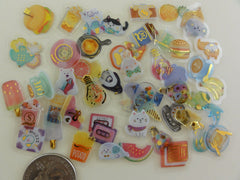 Candy Drop Style Mixed theme Flake Stickers - 50 pcs