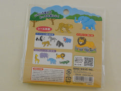 Cute Kawaii Mind Wave Safari Elephant Hippo Panda Zebra Rhino Flake Stickers Sack - for Journal Agenda Planner Scrapbooking Craft