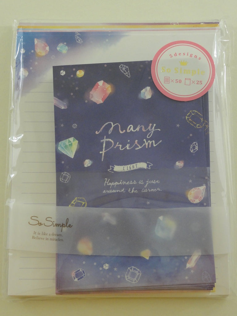Cute Kawaii Crux Happiness Many Prism Stars Letter Set Pack