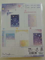Cute Kawaii Crux Happiness Many Prism Stars Letter Set Pack