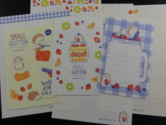 Cute Kawaii Mind Wave Hedgehog Fruit Jam Letter Sets - Stationery Writing Paper Envelope Penpal