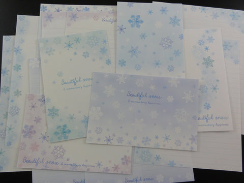 Cute Kawaii Kamio Beautiful Snow Winter Letter Sets - Stationery Writing Paper Envelope Penpal