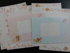 Cute Kawaii San-X Rilakkuma Sakura Cherry Blossom Letter Sets - Stationery Writing Paper Envelope