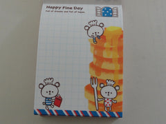 Cute Kawaii Crux Happy Fine Day Bear Mini Notepad / Memo Pad - Stationery Design Writing Collection