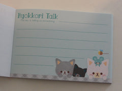 Cute Kawaii Q-Lia Cat Puppies Mini Notepad / Memo Pad - Stationery Design Writing Collection