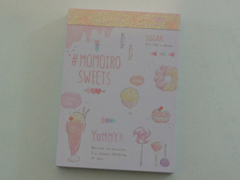 Cute Kawaii Crux Momoiro Sweets Milk Shake Pastry food theme Mini Notepad / Memo Pad - Stationery Design Writing Collection